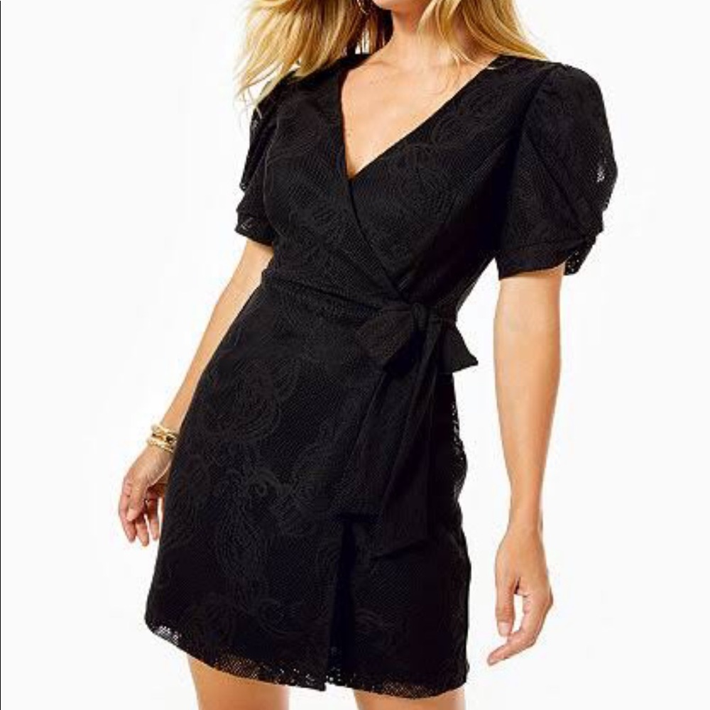 Brand New Lilly Pulitzer Black Crochet Romper